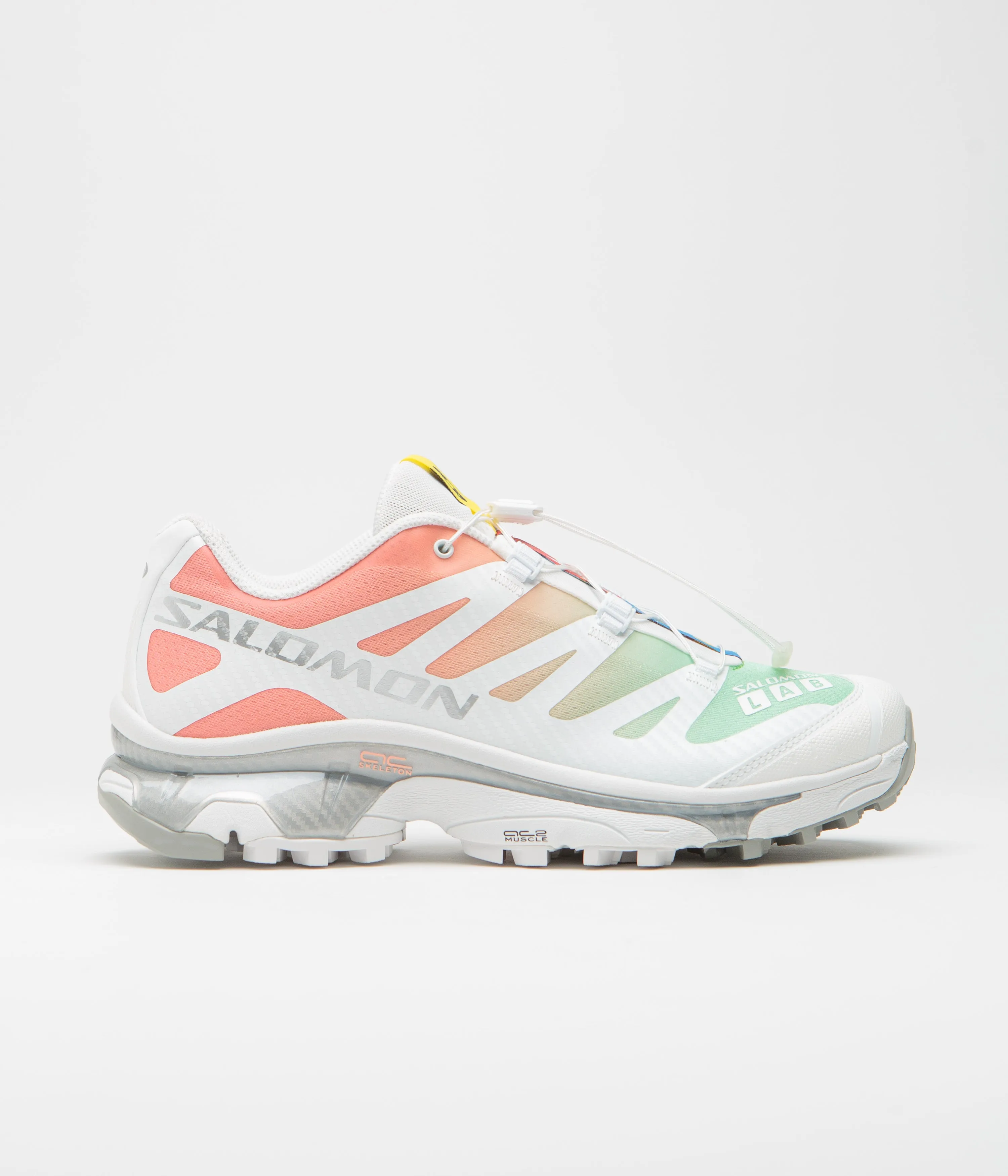 Salomon XT-4 OG Shoes - White / Green Ash / Coral