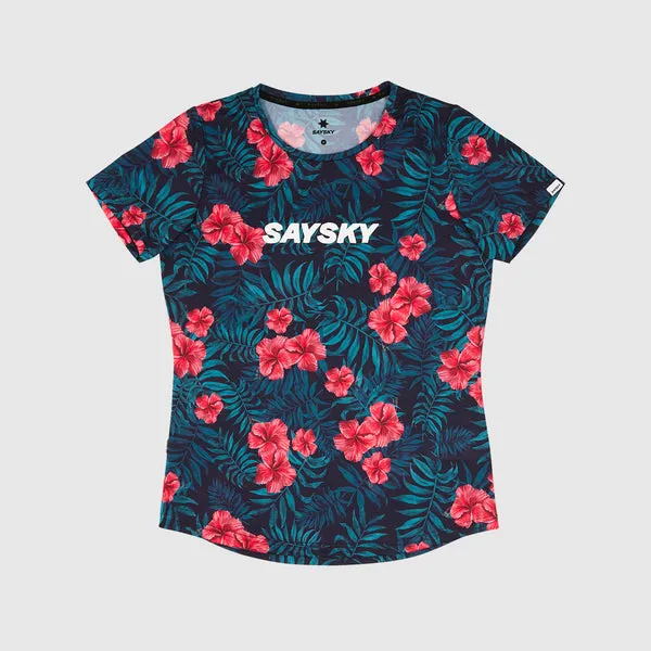 Saysky Womens Floral Combat Performance T-shirt