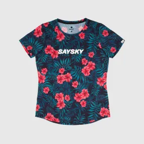 Saysky Womens Floral Combat Performance T-shirt