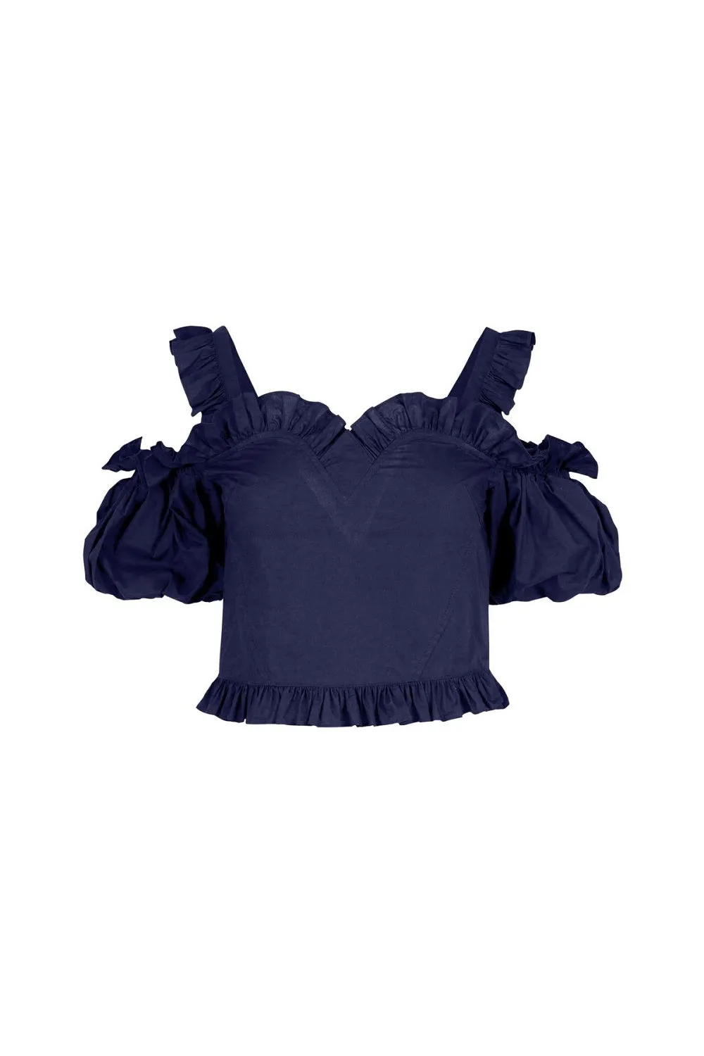 SHORT & SWEETHEART TOP NAVY