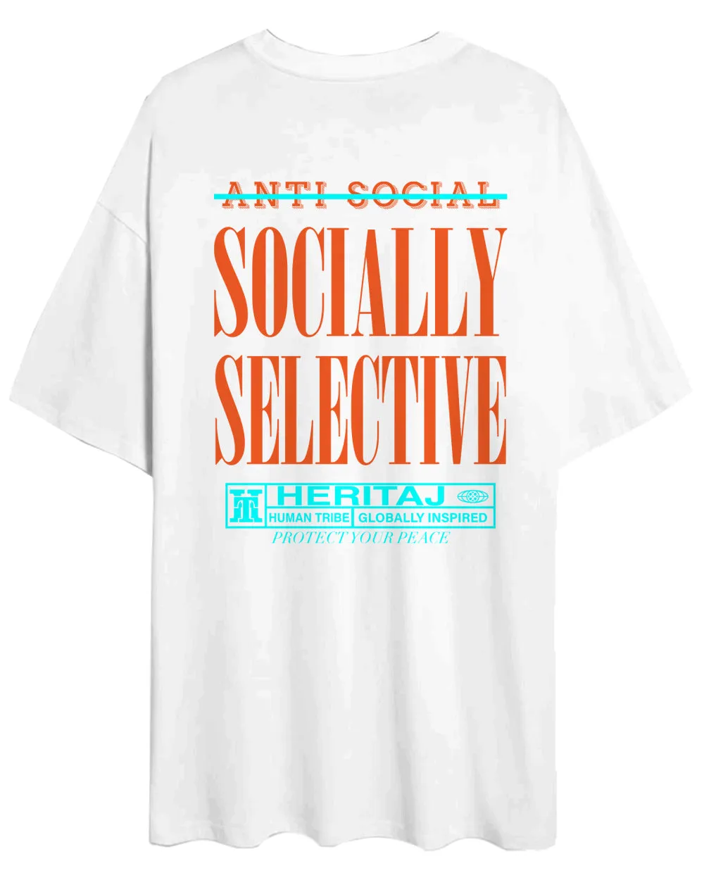 SOCIALLY SELECTIVE-OVERSIZED T-SHIRT-BLN