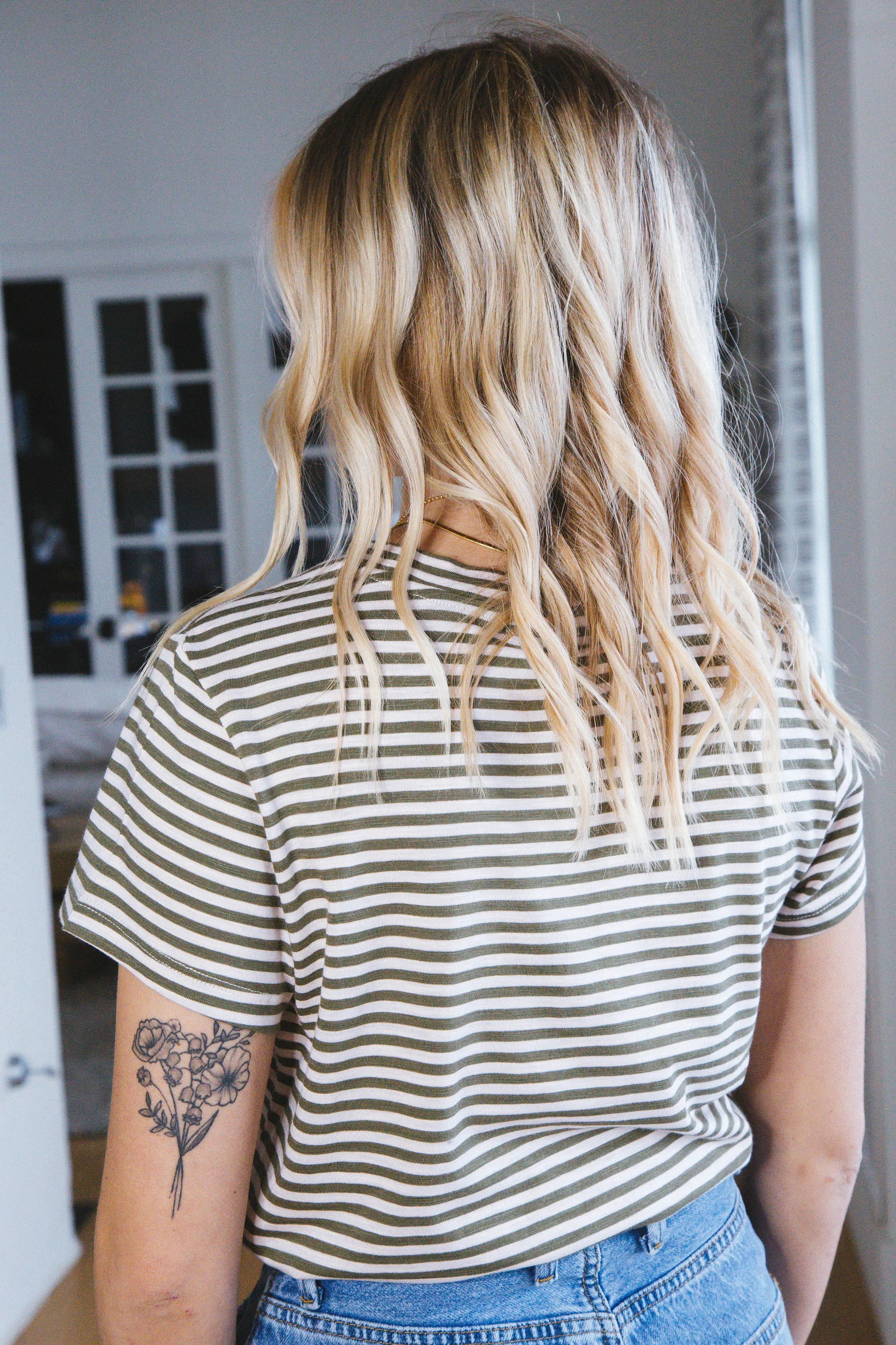 The Perfect Tee, Burnt Olive Stripe | Sanctuary