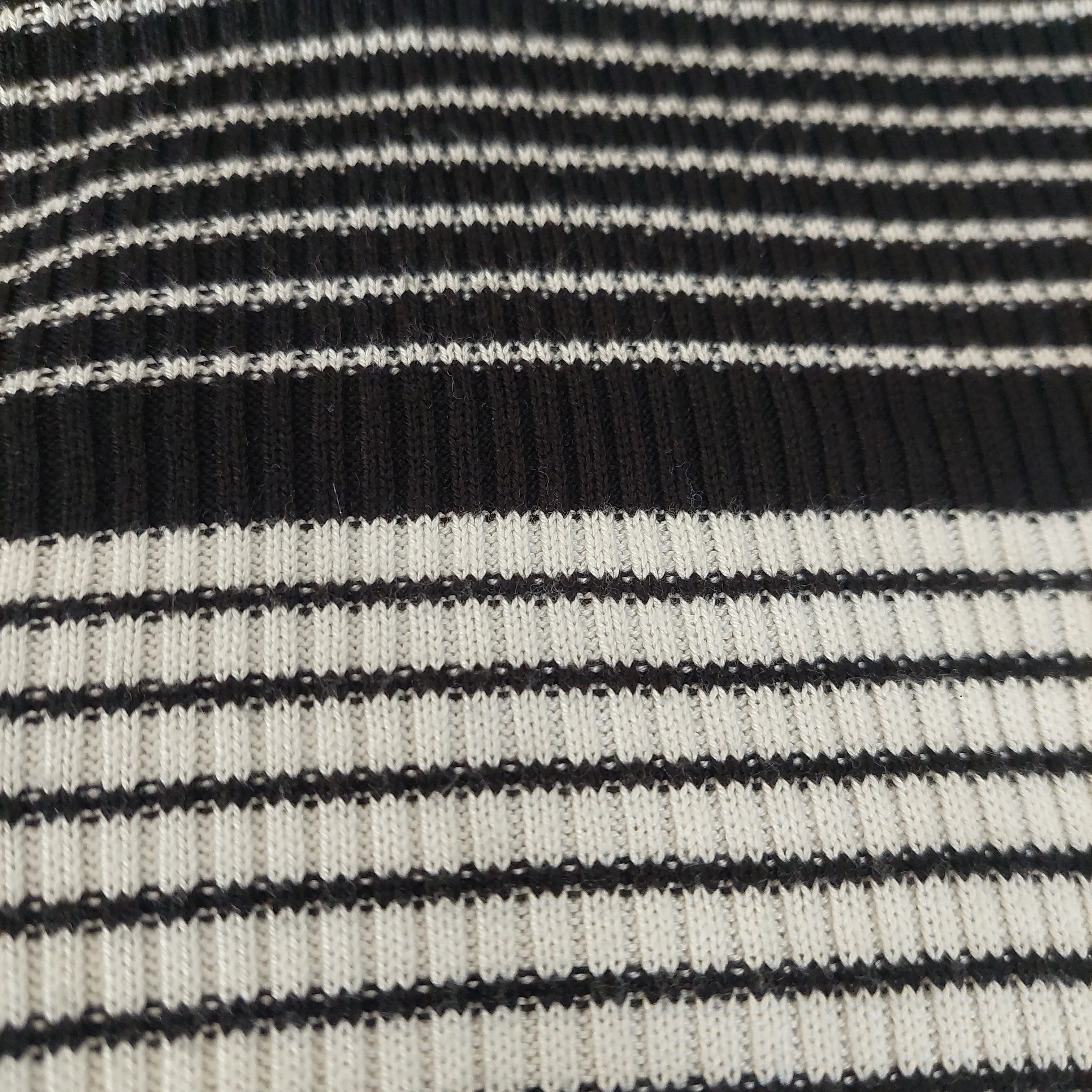 Top Shop Black & White Striped Turtle-neck Sweater | Gently used |