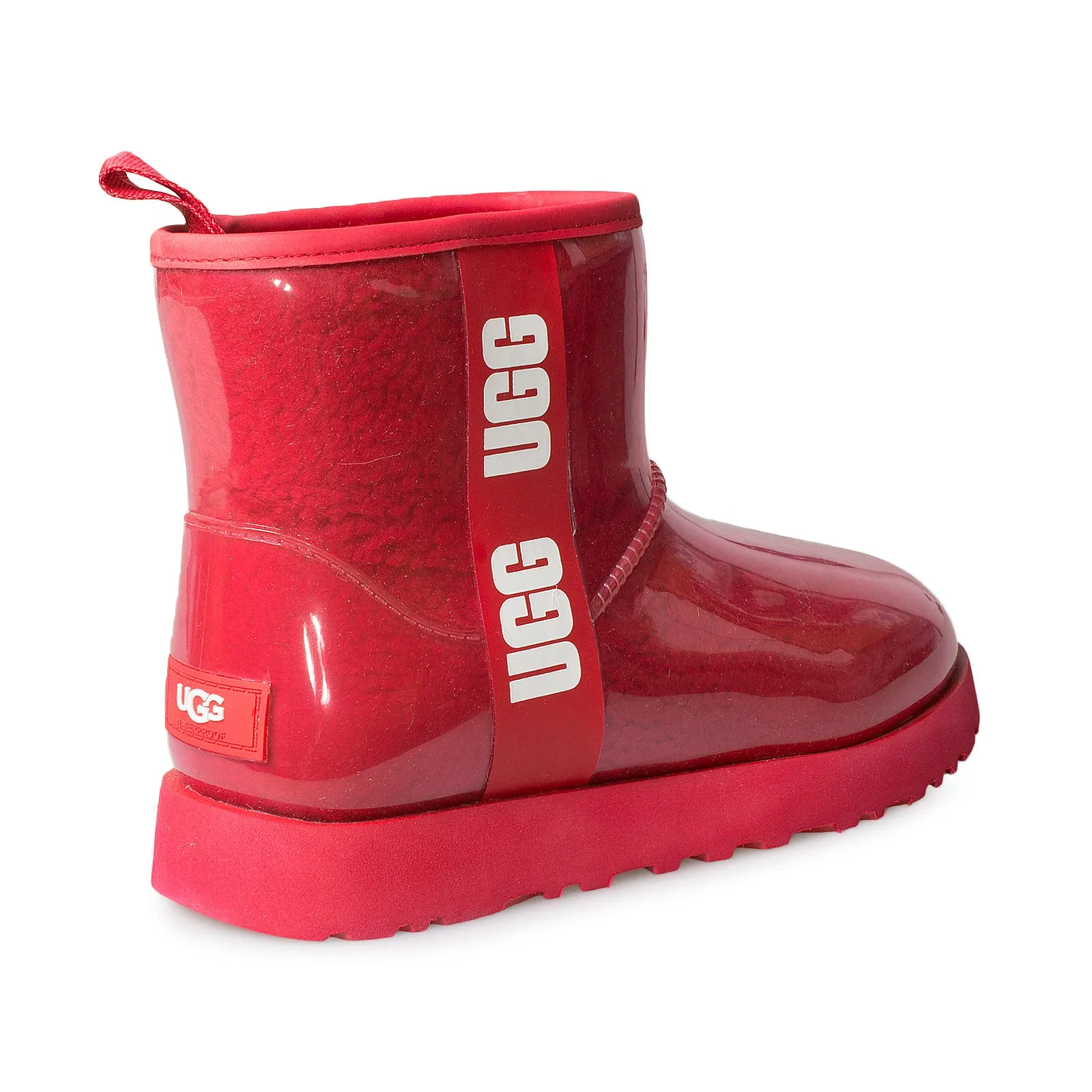 UGG Classic Clear Mini Ribbon Red Boots - Women's