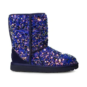 UGG Classic Short Stellar Sequin Medallion Boots - Women's