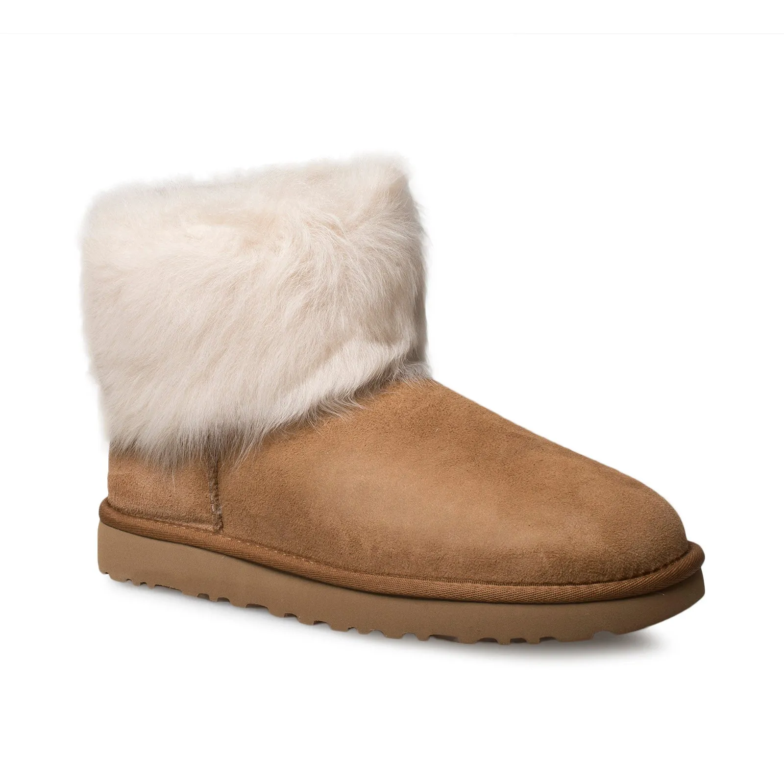 Womens UGG Mini Toscana Cuff Boots in Chestnut - Cozy, Stylish, and Warm Footwear