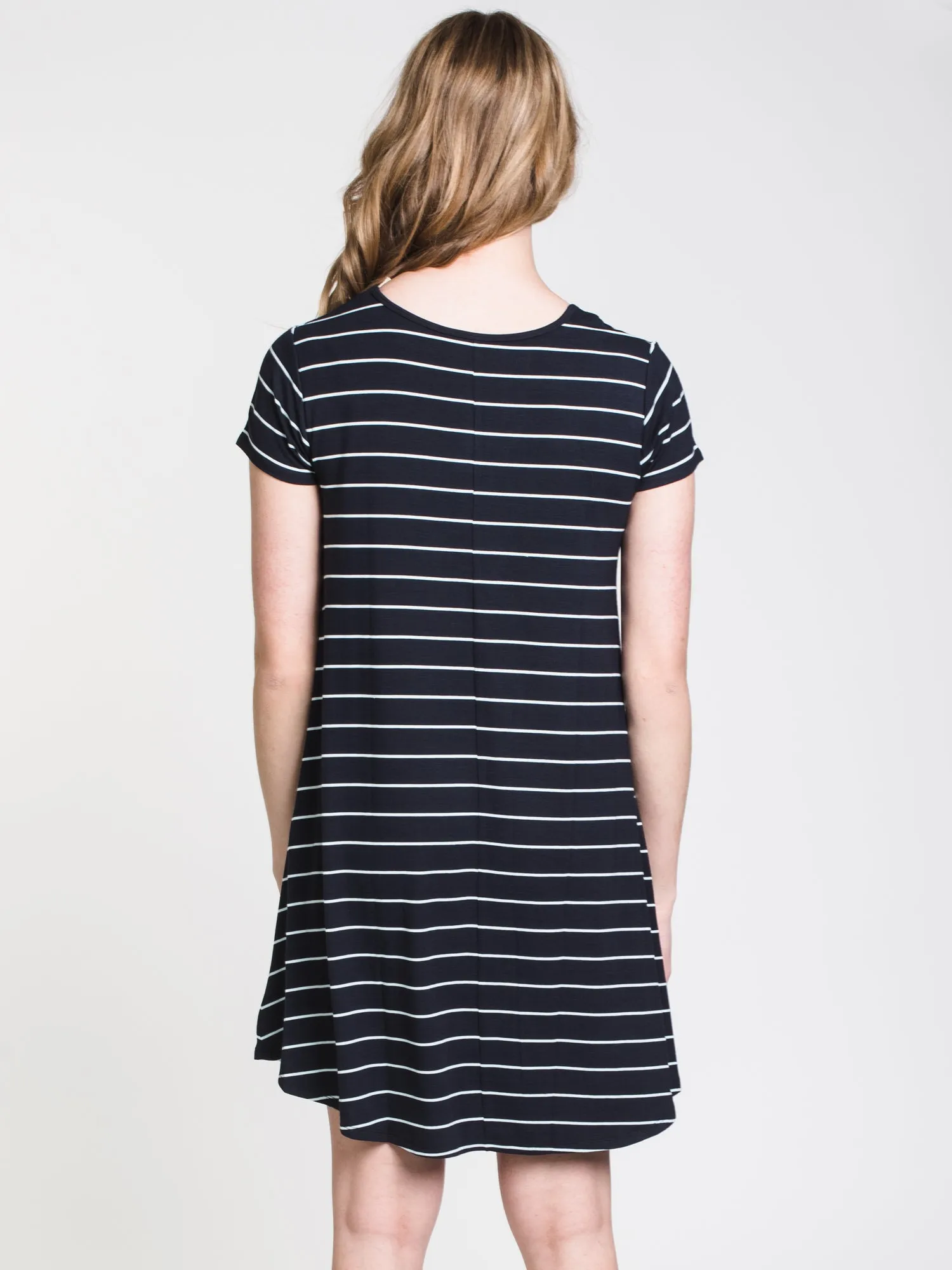 WOMENS LEIGH STRIPE TEE DRESS - CLEARANCE