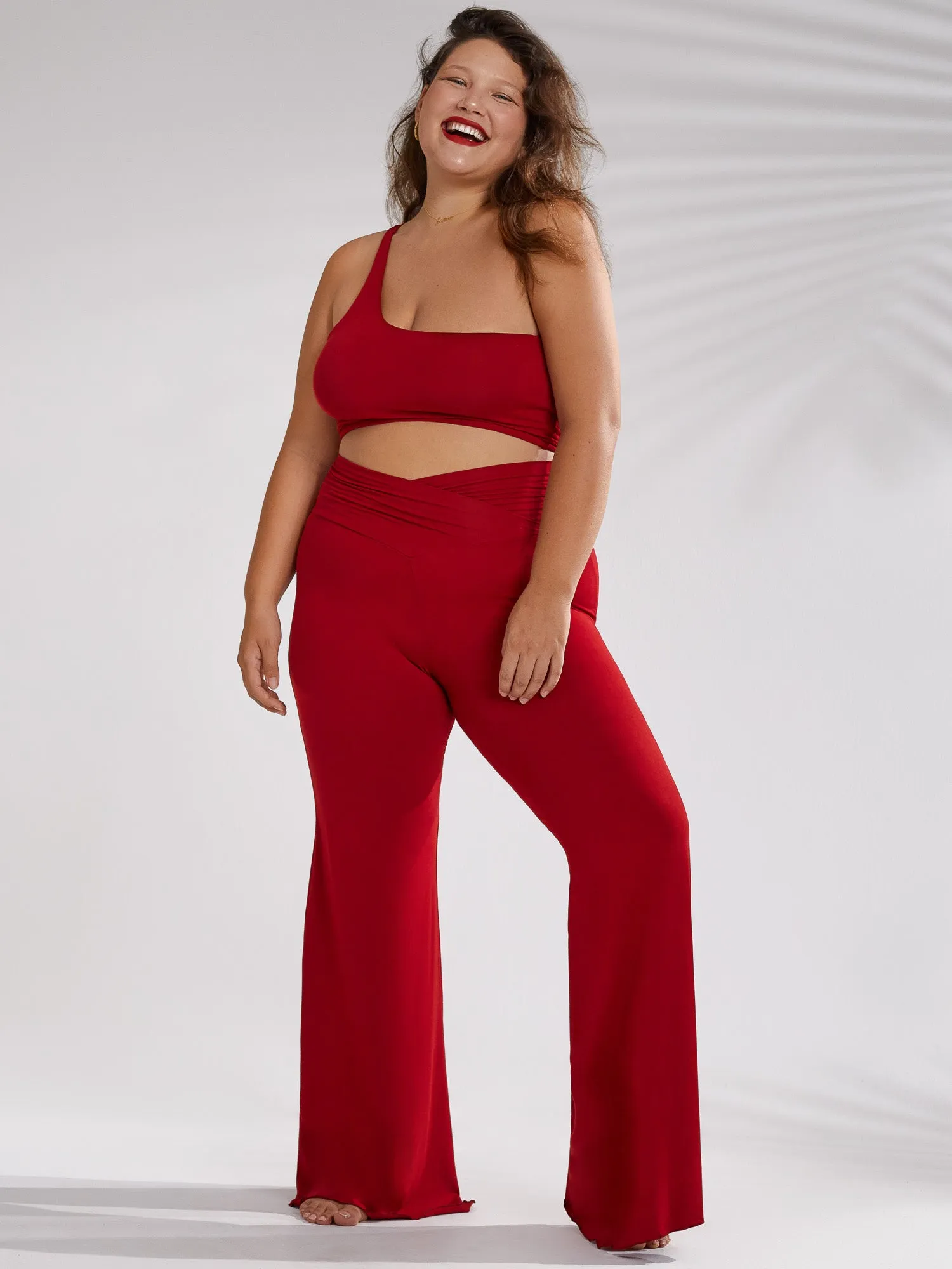 Zahra Top - Crimson Red